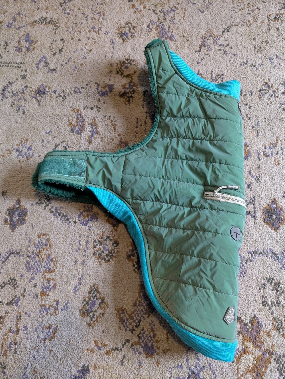 Arcadia Trail Reflective Coat In Green And Blue